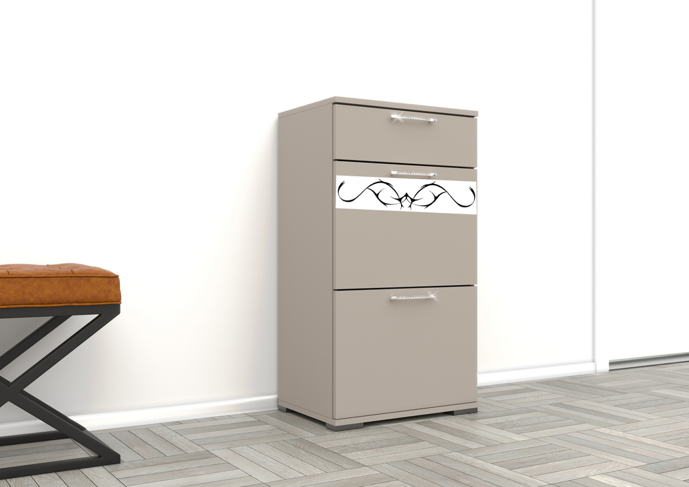 Тумба Авалон Белое стекло