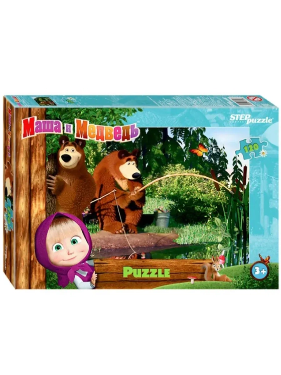 Пазл для детей 4 5 6 7 лет Маша и Медведь 2 104 элемента