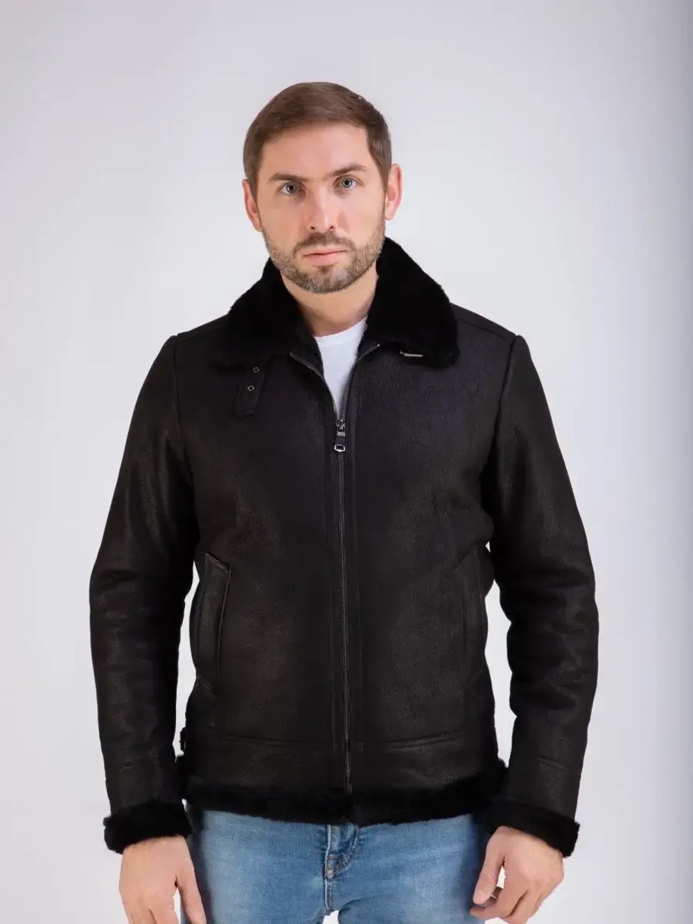 Дубленка мужская натуральная зимняя Турция