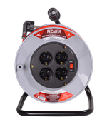 Удлинитель силовой на катушке Ресанта СУ-3х1,5-50/2 (с выкл., 4 розетки)