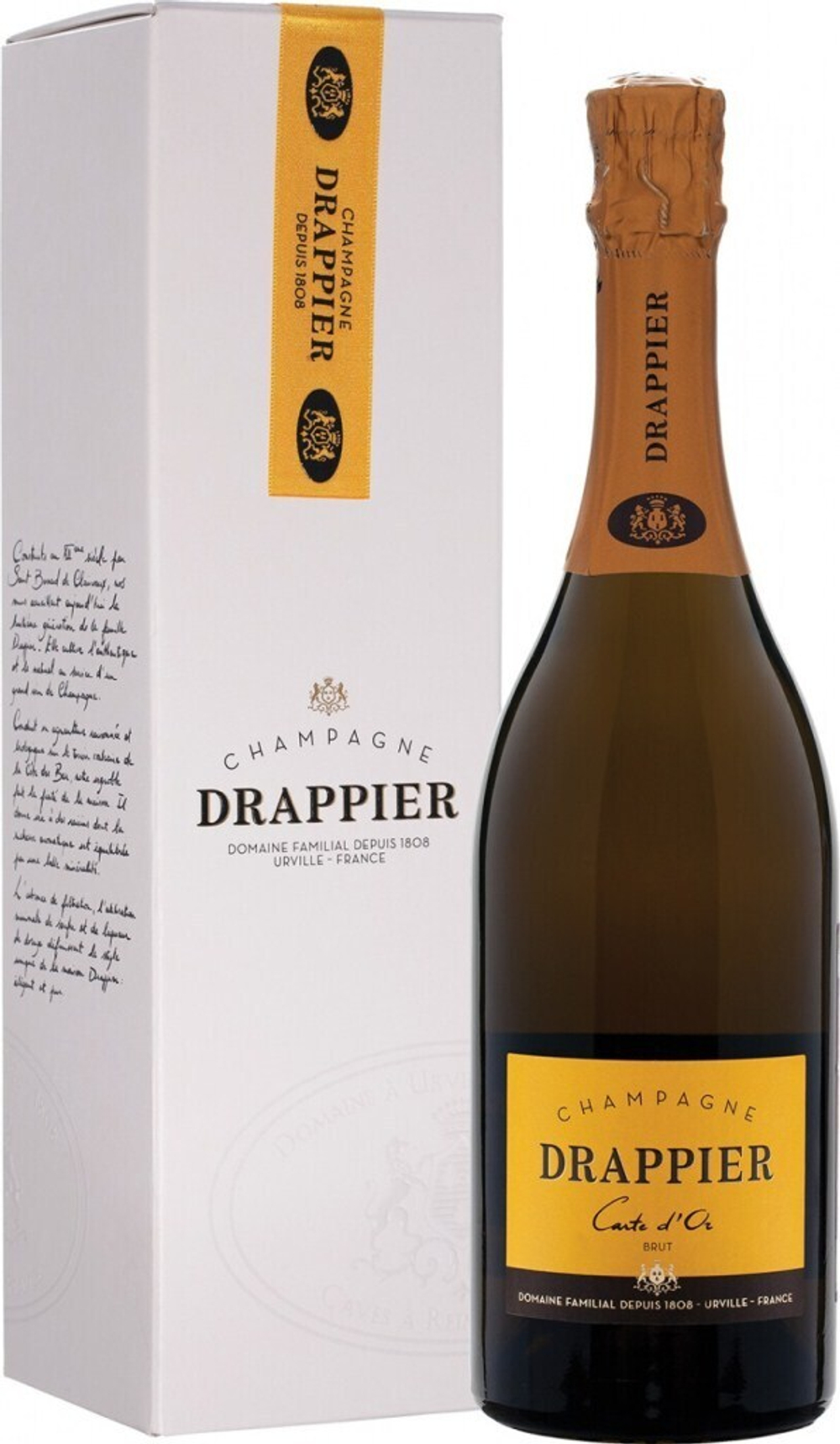 Шампанское Drappier, Carte d'Or Brut, Champagne AOC, 0.75 л
