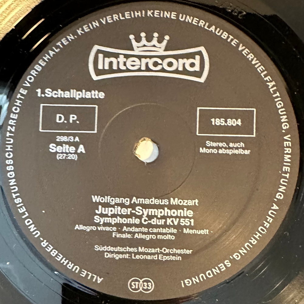 Моцарт 5LP (Германия)