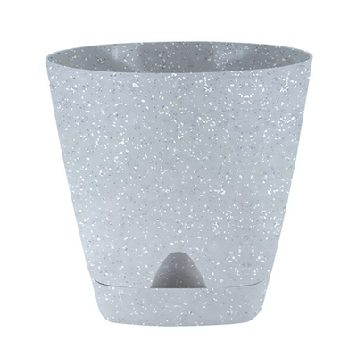 Горшок для цветов InGreen Amsterdam D200мм 4л с прикорневым поливом, светлый камень