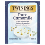 Twinings, травяной чай, чистая ромашка, без кофеина, 25 чайных пакетиков, 37 г (1,32 унции)
