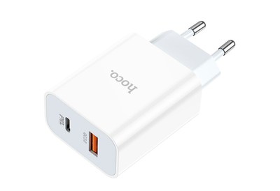 Блок питания (сетевой адаптер) HOCO C97A PD20W+QC3.0 charger, белый