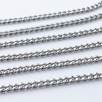 Цепочка, цвет серебро, размер звена 3*2,5 мм, цена за отрезок 49-51 см