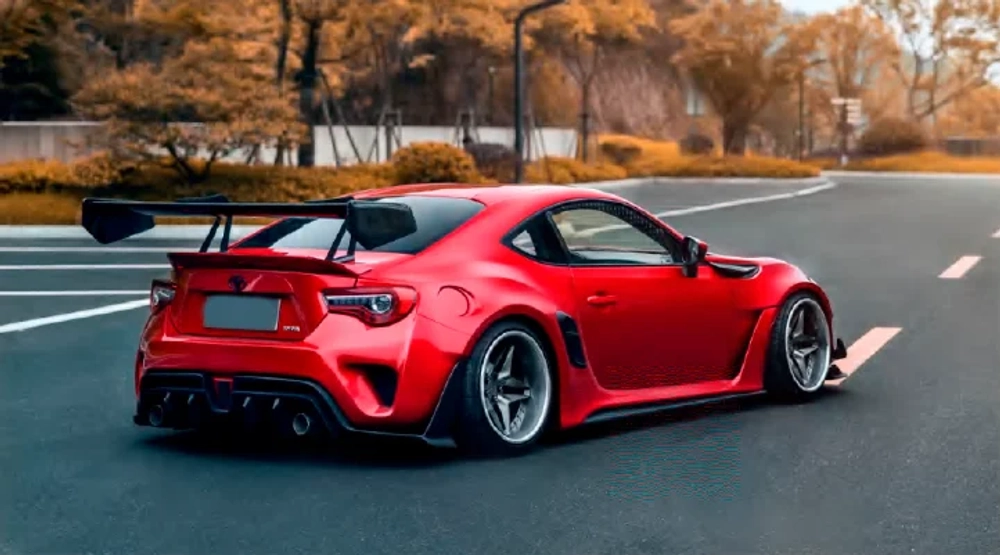 Широкий обвес для Toyota GT86 ZN6 / Subaru BRZ ZD6 Тойота Субару аэродинамический карбоновый тюнинг