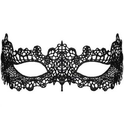 Ажурная маска на глаза , OS черная (Цвет: черный)