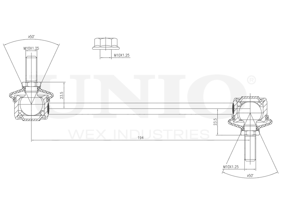 Стойка стабилизатора задняя UNIO SSP-50099