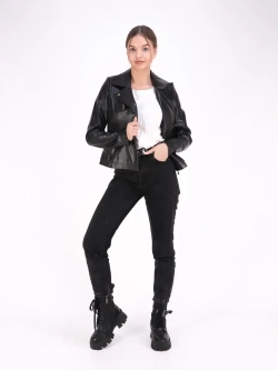 Косуха кожаная куртка женская Турция