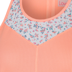 Женская теннисная майка Lucky in Love Blossom Tie Back Tank Top Women - Apricot, Multicoloured