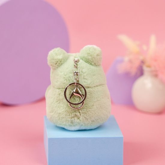 Мягкий брелок Пингвин в костюме лягушки, 10 см