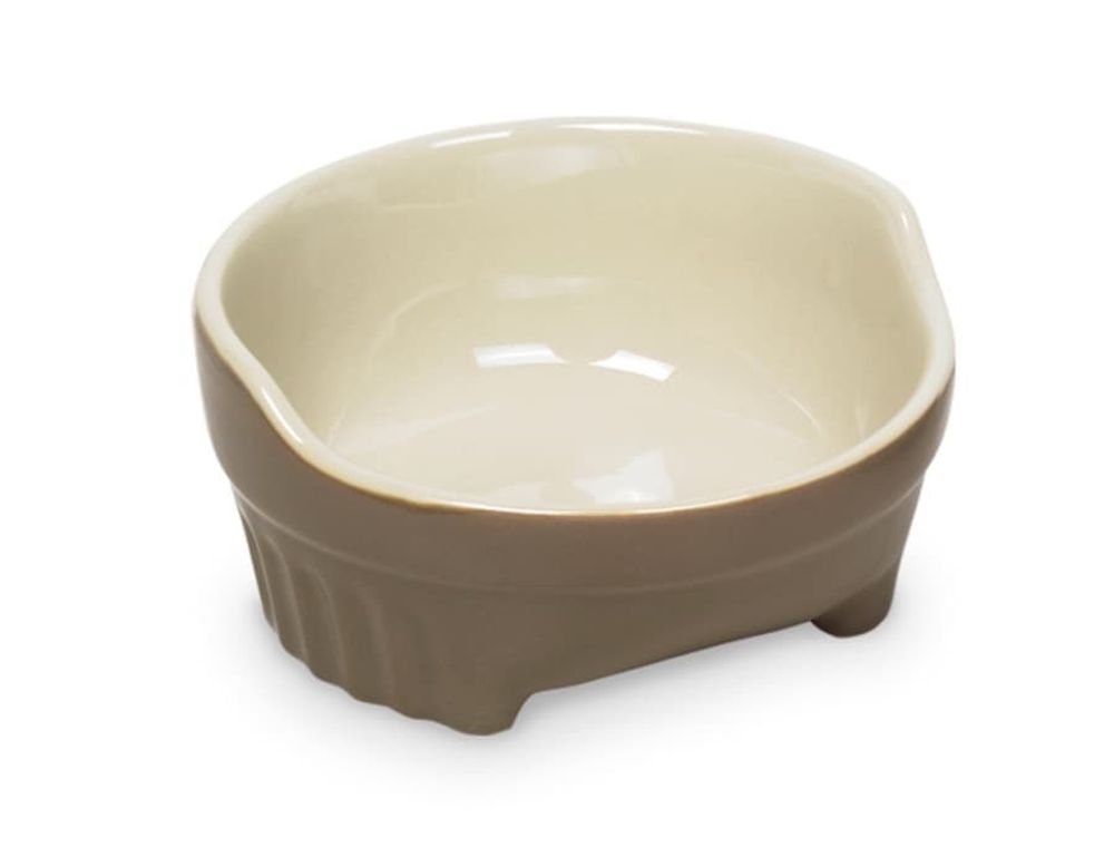 Миска 14,5X6,5см 0,38л керамика светло-коричневая  NOBBY