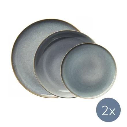 ASA Набор тарелок Saisons Denim на 2 персоны