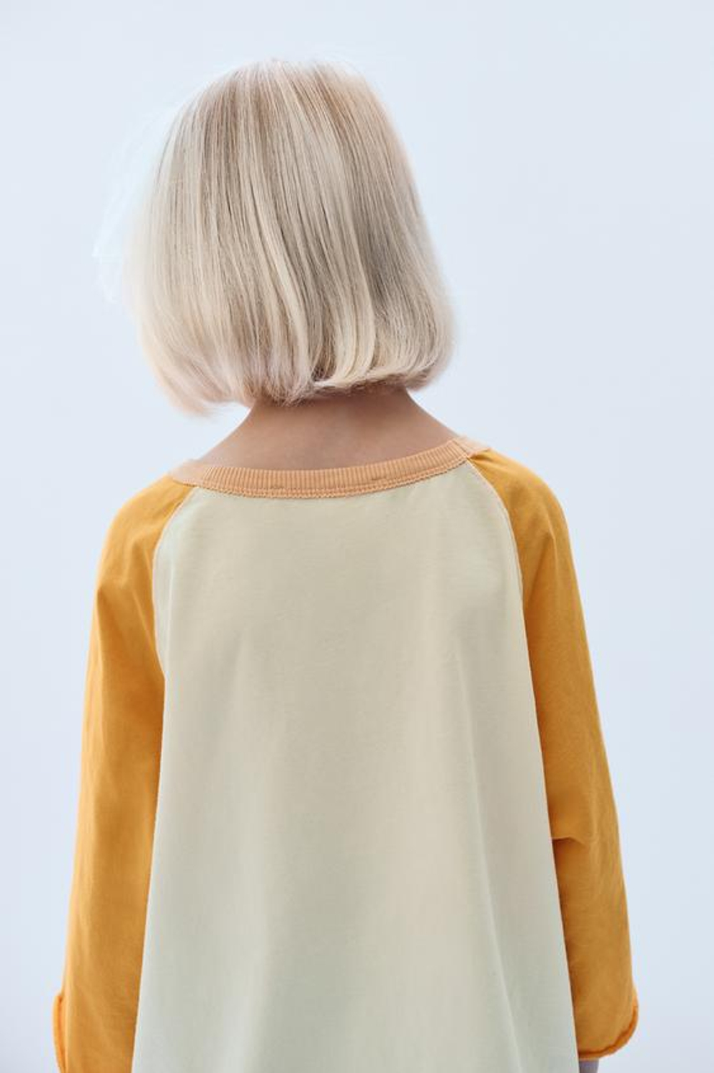 ZARA ФУТБОЛКА С КОНТРАСТНЫМ РУКАВОМ РЕГЛАН - LIMITED EDITION, ТЫКВЕННЫЙ