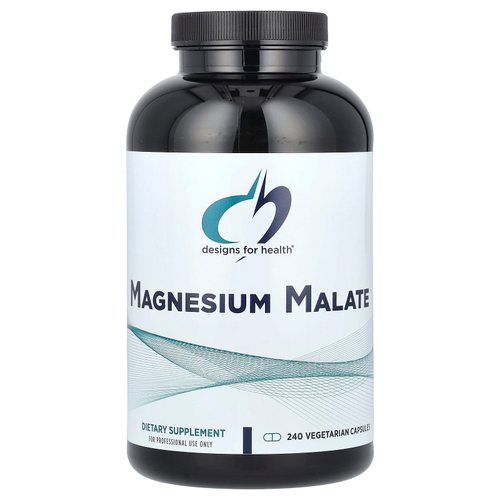 Designs For Health, Magnesium Malate, 240 Vegetarian Capsules (180 mg per Capsule)