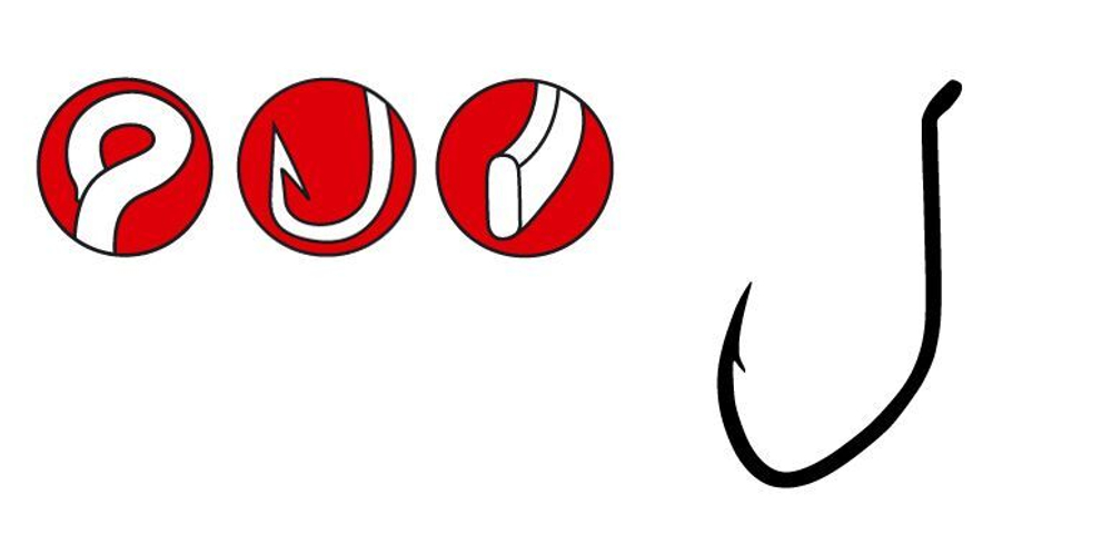 Крючок Gamakatsu Hook LS-4644 PTFE №02/0