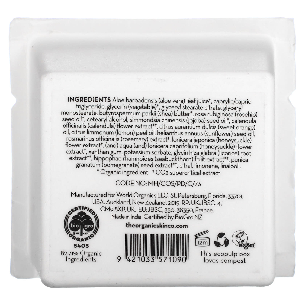 The Organic Skin Co., Увлажняющее средство Daily Rituals, облепиха и шиповник, 50 мл (1,7 жидк. унц.)