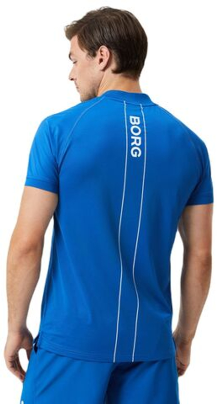 Теннисное поло Bjorn Borg Ace Performance Zip Polo - classic blue