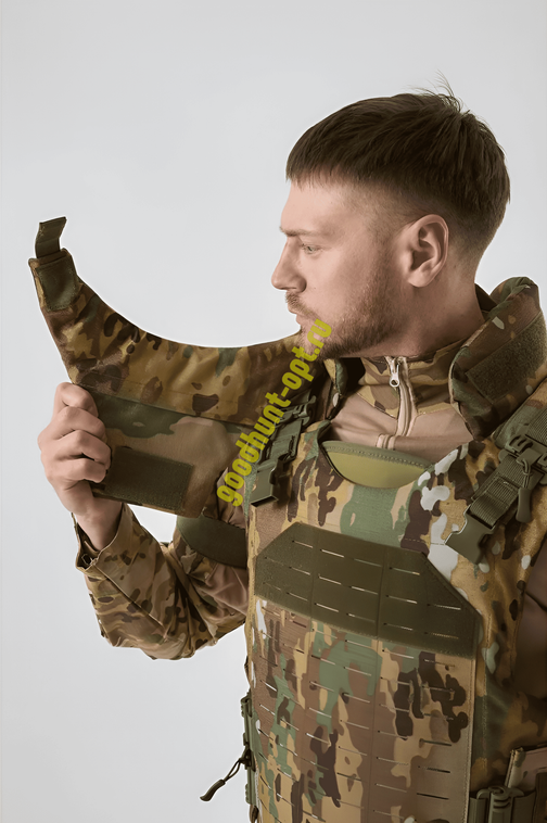 Бронежилет тактический штурмовой 1113 (Без плит) Мультикам Камуфляж