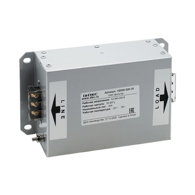 3-х фазный ЭМС фильтр для преобразователей частоты серии V2000