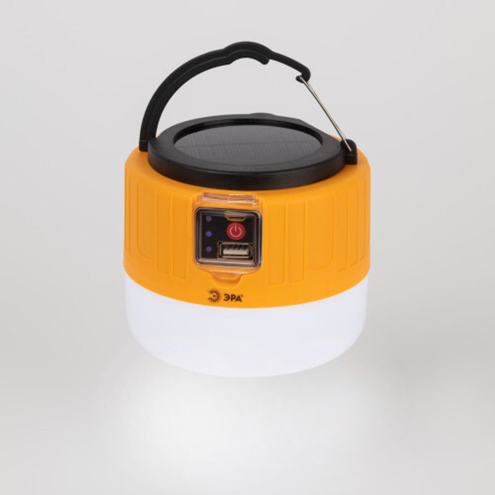 Фонарь кемпинговый светодиодный ЭРА KA-601 Пегас аккумуляторный, на солнечной батарее + дистанционный пульт