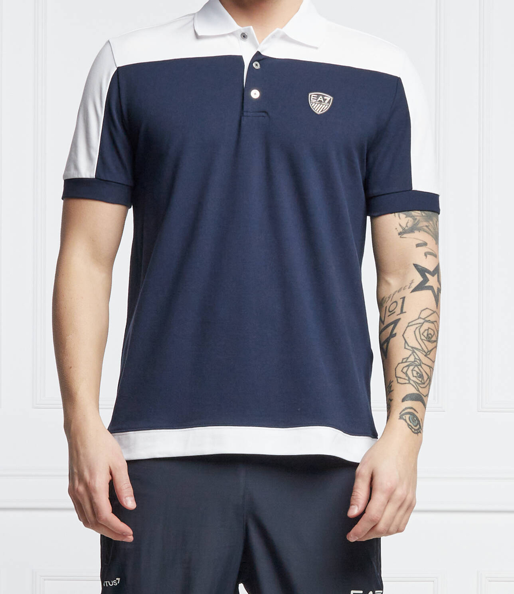 поло EA7 - темно-синий(3LPF07 PJ04Z)