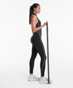 Oysho Длинный комбинезон Compressive, черный