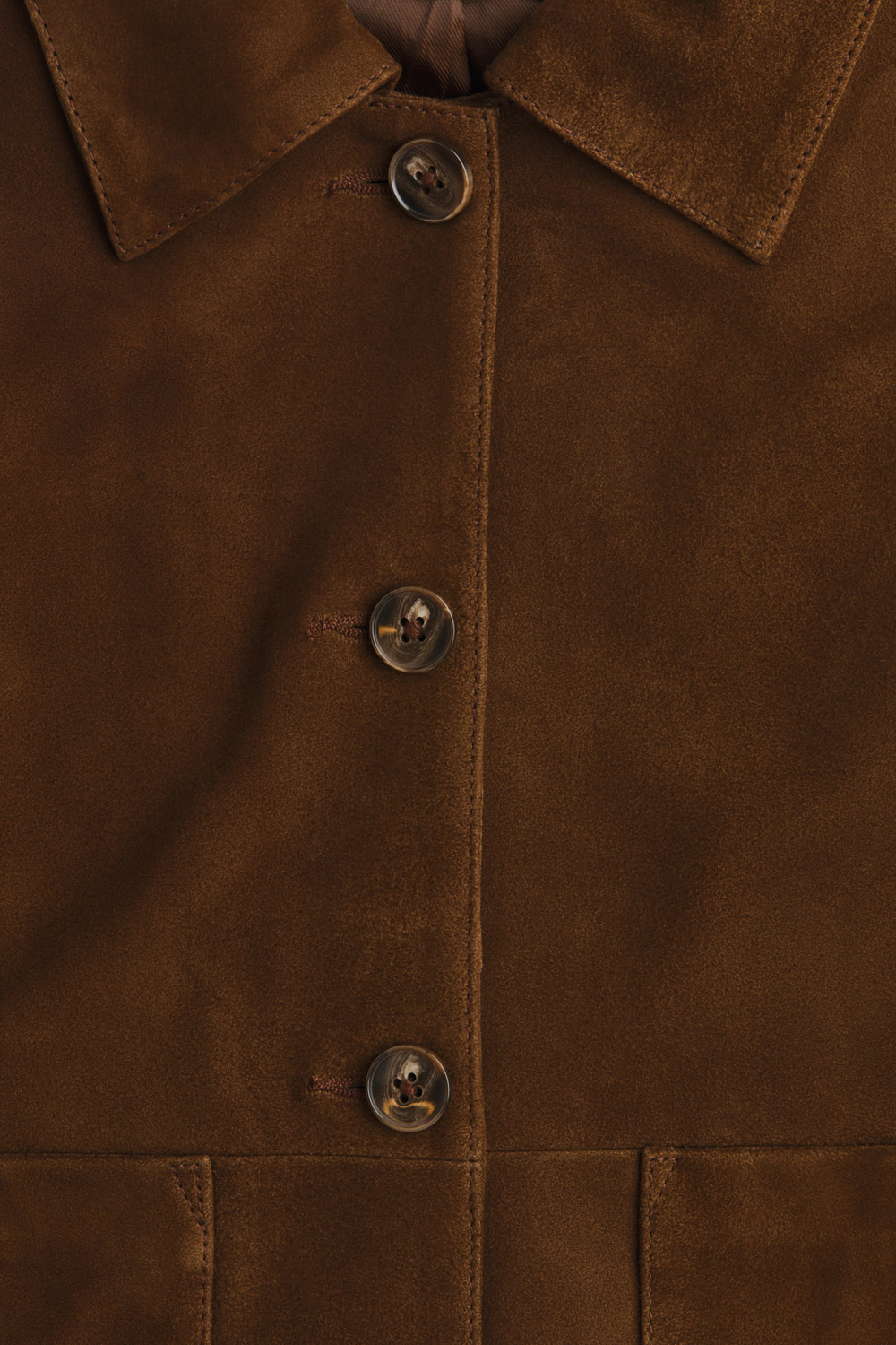 H&M Замшевая куртка, коричневый