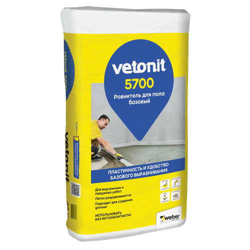 Базовый ровнитель для пола Weber.Vetonit 5700 25кг