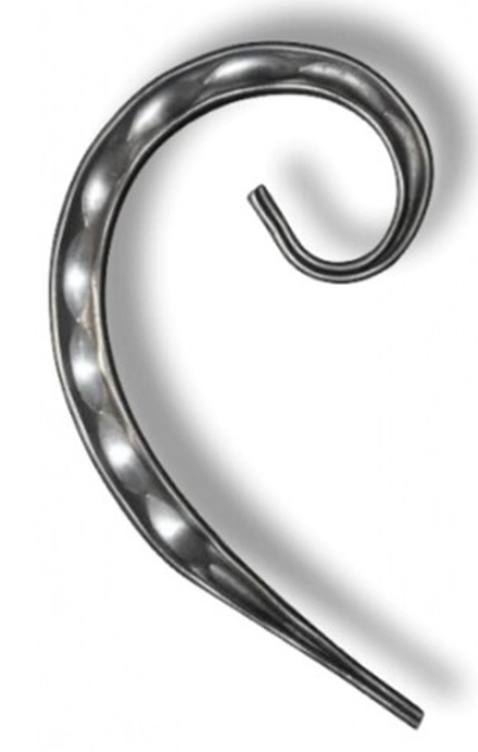 кованый элемент запятая с декором 130х110