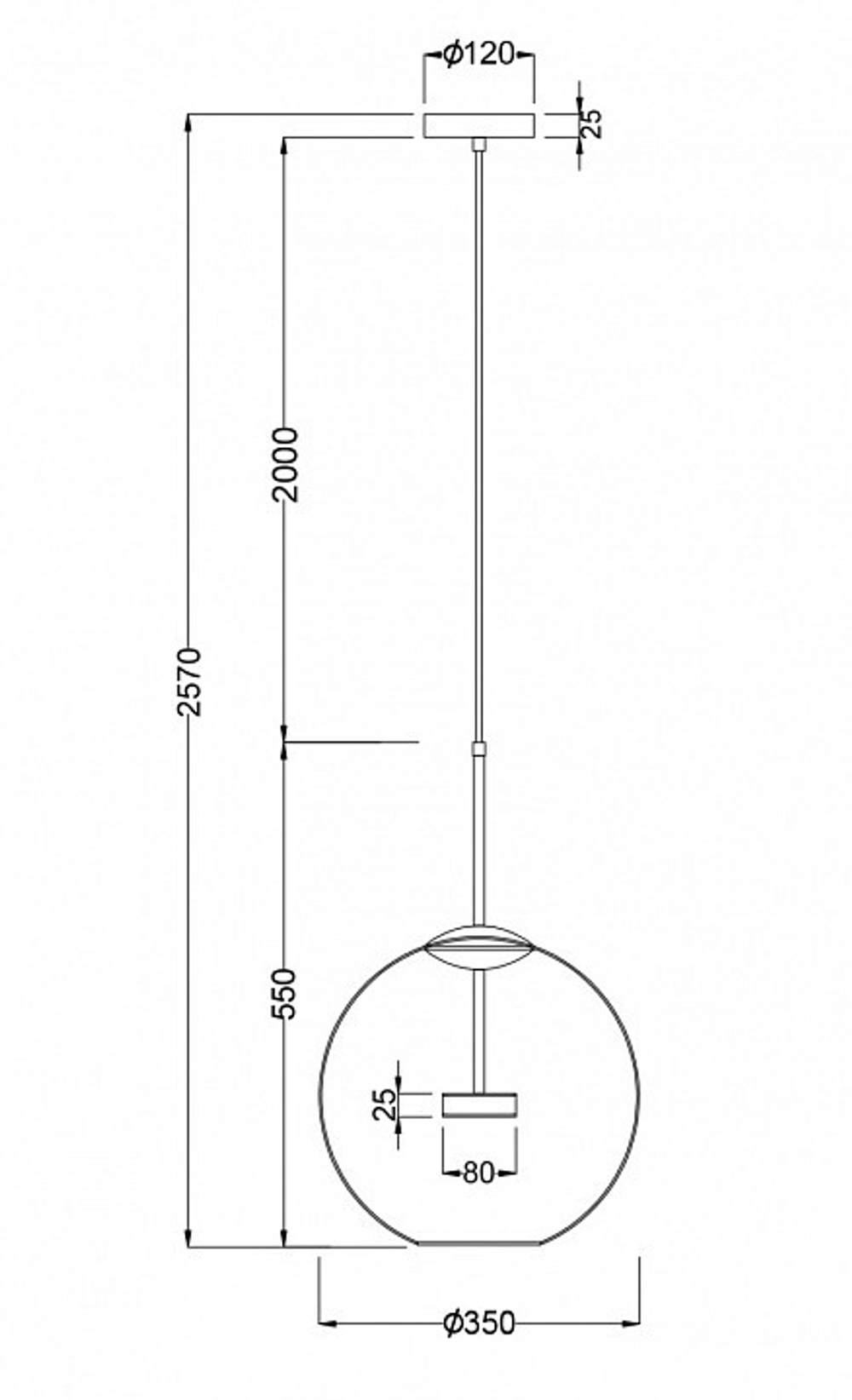 Подвесной светильник Maytoni Cometa MOD056PL-L12G3K