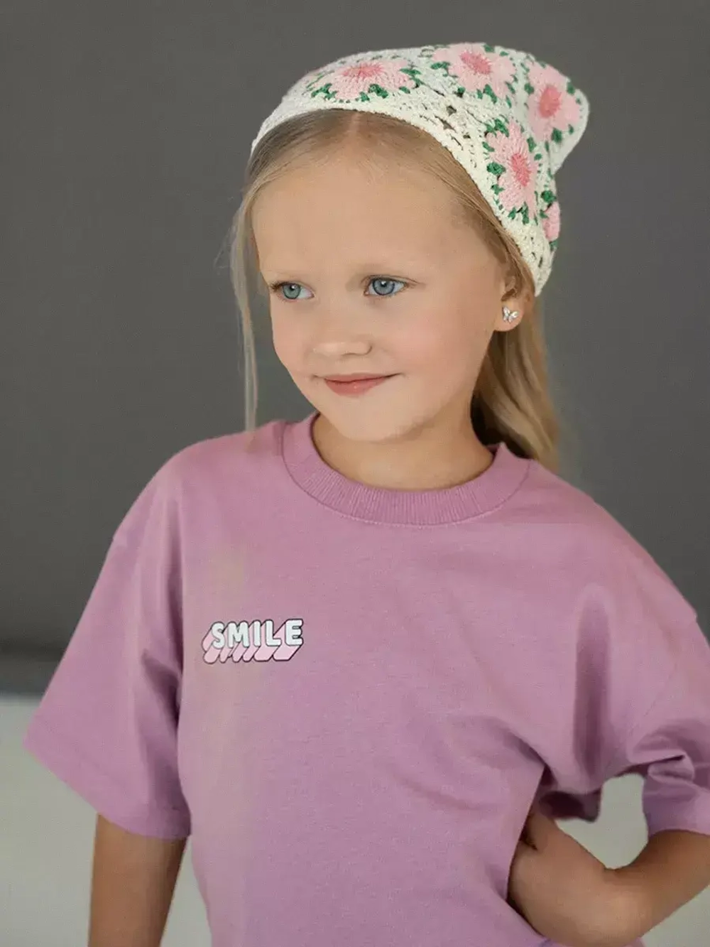 Футболка детская оверсайз в школу трикотажная