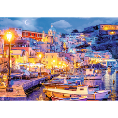 Pazl / Пазлы / Puzzles - "1000" - Procida island by night, Italy