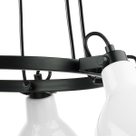 761160 Люстра ACROBATA 6х40W E14 ЧЕРНЫЙ/БЕЛЫЙ