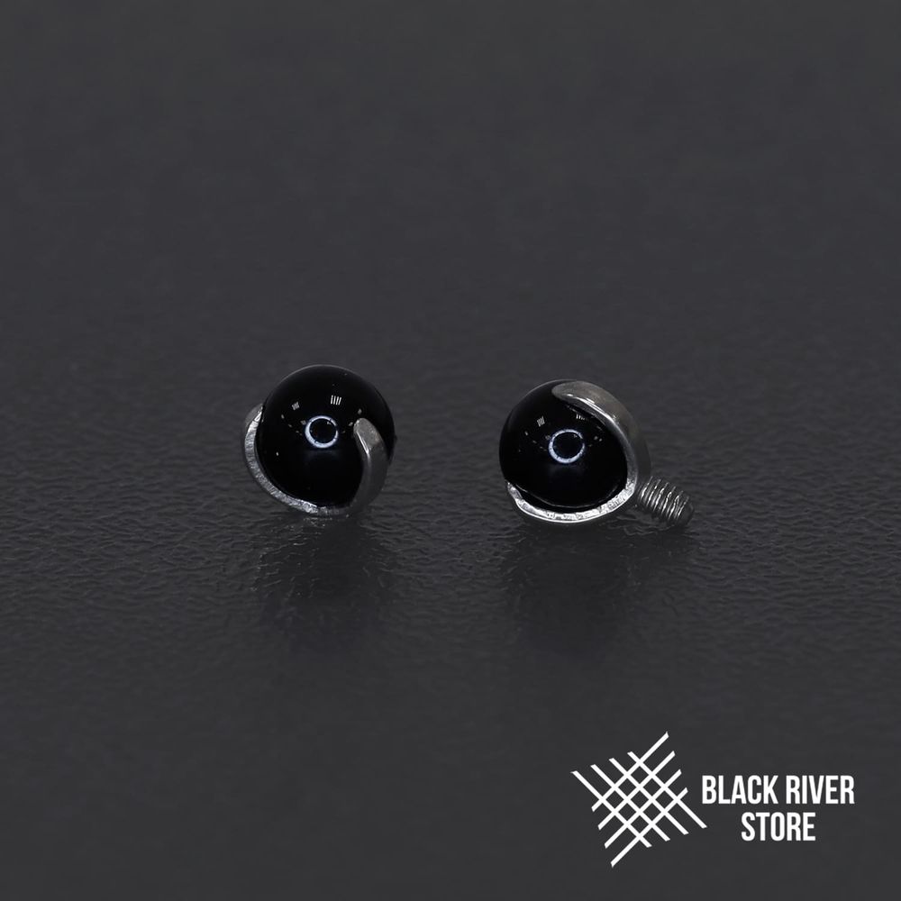 Ball 3-Prongs 4мм IG Black Onyx