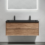 Тумба подвесная под раковину Sancos Marmi 2.0, дуб чарльстон 1195х445х520