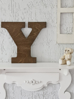 Буква английского алфавита деревянная настенная