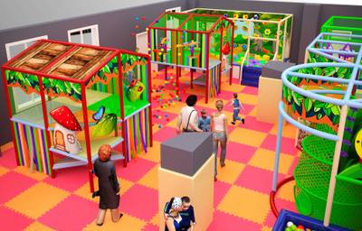 Игровая комната с лабиринтом «Летний Городок»
