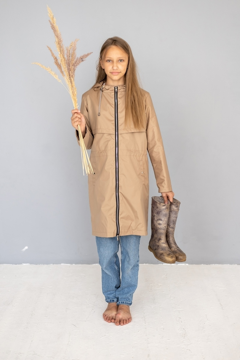 Плащ для девочки "Найс" синий