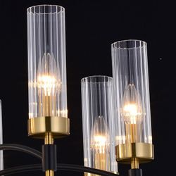 Подвесная люстра ILLUMICO BRASS TUBO IL5177-8PLS-29 BRASS TUBO