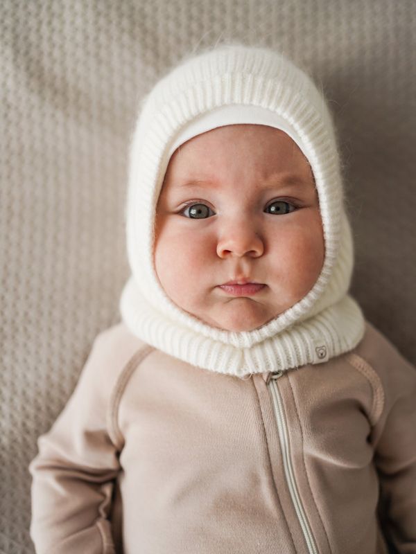 Шлем вязаный из ангоры 