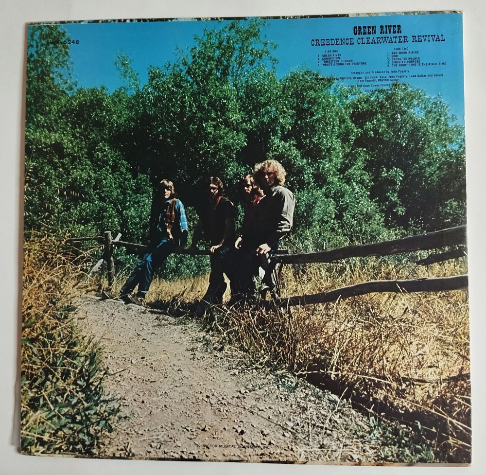 Винтажная виниловая пластинка LP Creedence Clearwater Revival Green River (Japan 1975) (No Obi)