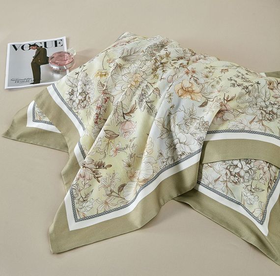 Постельное белье Asabella 2273 фланель, тенсел с хлопком