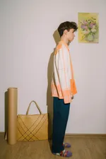 Рубашка Soeurs Linen Orange Juice Shirt orange