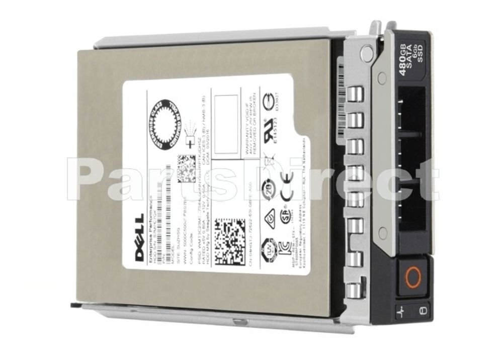 Накопитель SSD Dell 400-AZUT 480-GB 6G 2.5 TLC SATA MU SSD S4600 w/DXD9H