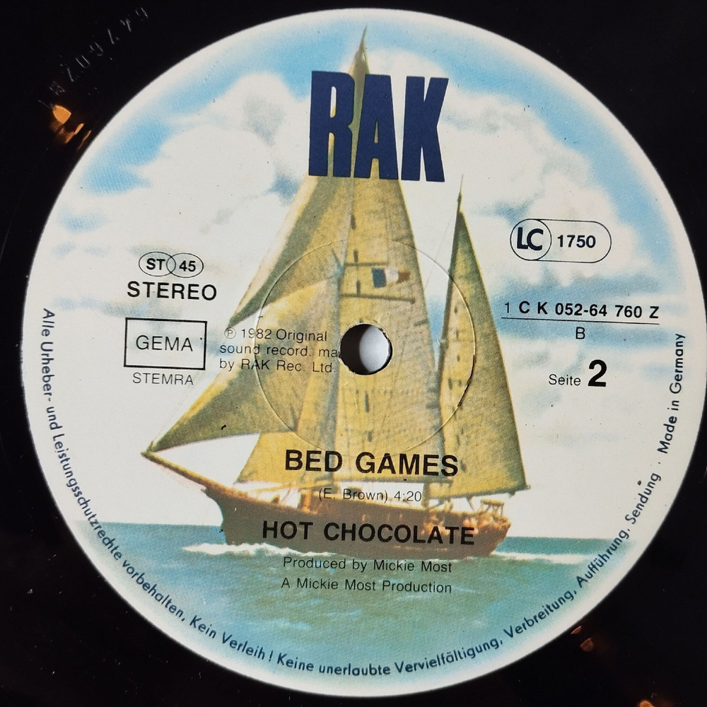 Винтажная виниловая пластинка LP Hot Chocolate Girl Crazy (Germany 1982) Maxi Single 45 RMP