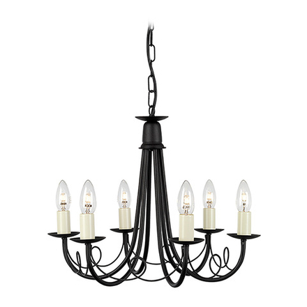 Люстра MN6-BLACK Elstead Lighting