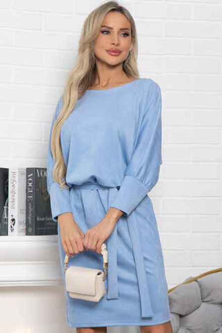 Платье Неслучайная встреча (пыльно-голубое) П15094-19М LT Collection