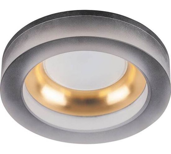 Спот Feron MR16 G5.3 матовый черный, золото DL2541 32636